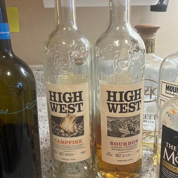 Empty high end bottles Dusse High West Kirk & Sweeney, DYI, Art projects, Vases - Picture 7 of 12